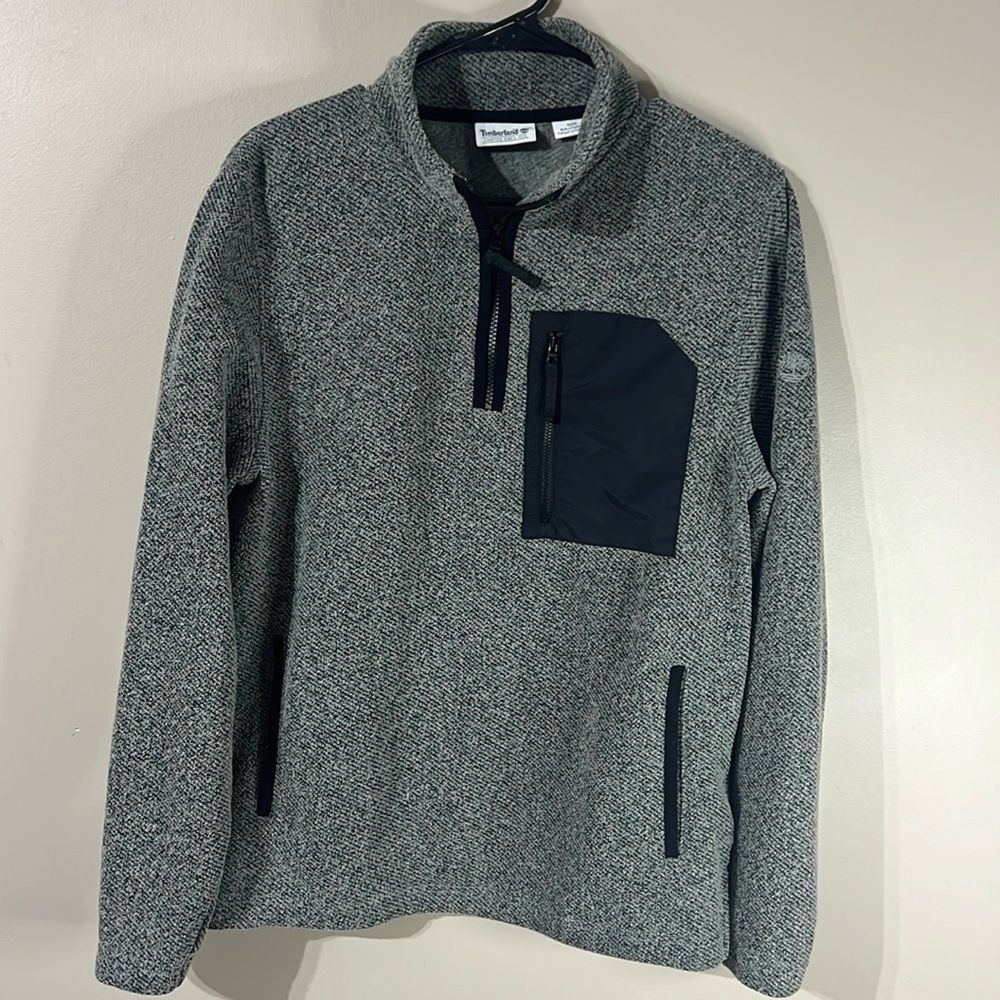 Timberland men’s quarter zip 1/4 zip size medium